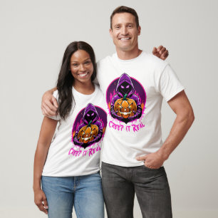 Creep it Real, Horror Halloween Illustration T-Shirt