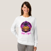 Creep it Real, Horror Halloween Illustration T-Shirt (Vorne ganz)