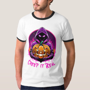 Creep it Real, Horror Halloween Illustration T-Shirt