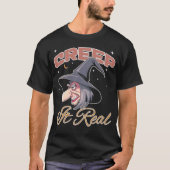 Creep it Real Matching Spooky Modernes Halloween T-Shirt (Vorderseite)
