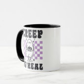 Creep It Real Niedlich Ghost White Halloween Tasse (Vorderseite Links)