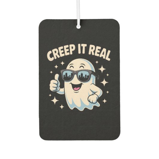 Creep It Real, Niedliche Halloween Ghost Autolufterfrischer (Vorderseite)