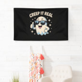 Creep It Real, Niedliche Halloween Ghost Banner (Insitu)