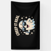 Creep It Real, Niedliche Halloween Ghost Banner (Vertikal)