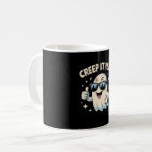 Creep It Real, Niedliche Halloween Ghost Kaffeetasse (Vorderseite Links)
