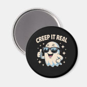 Creep It Real, Niedliche Halloween Ghost Magnet (Vorderseite/Rückseite)