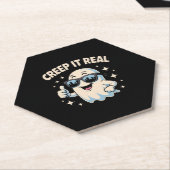 Creep It Real, Niedliche Halloween Ghost Untersetzer (angewinkelt)