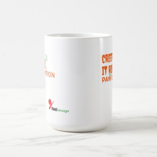 Creep It Real, Paw Edition - Funny Halloween Pet Kaffeetasse (Mittel)