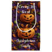Creep It Real Pumpkin Kleine Geschenktüte (Vorderseite)