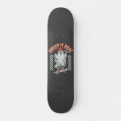 Creep It Real Retro Halloween Skate Ghost Skateboard (Vorne)