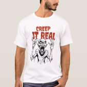 CREEP IT REAL: Retro Horror ästhetisches Halloween T-Shirt (Vorderseite)