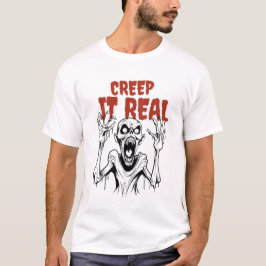 CREEP IT REAL: Retro Horror ästhetisches Halloween T-Shirt