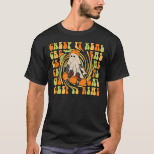 Creep it Real Skateboard Niedlich Halloween Spooky T-Shirt