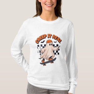 "Creep It Real: Skater Ghost" T-Shirt