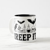 Creep It Real Tasse | Funny Gothic Halloween (Vorderseite Links)