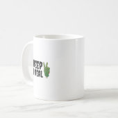 Creep It Real Zombie Hand Halloween Zombie Kaffeetasse (Vorderseite Links)