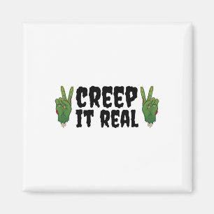 Creep It Real Zombie Hand Halloween Zombie Magnet