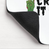 Creep It Real Zombie Hand Halloween Zombie Mousepad (Ecke)