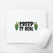 Creep It Real Zombie Hand Halloween Zombie Mousepad (Mit Mouse)