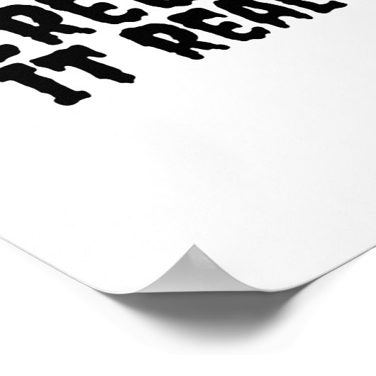 Creep It Real Zombie Hand Halloween Zombie Poster (Ecke)