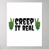 Creep It Real Zombie Hand Halloween Zombie Poster (Vorne)