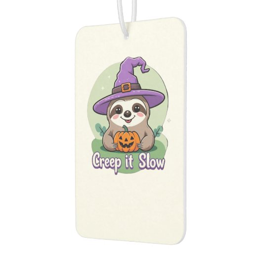 Creep It Slow � Cute Halloween Sloth Shirt with Pu Autolufterfrischer (Links)