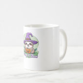 Creep It Slow - Niedliches Halloween Sloth Shirt m Kaffeetasse (VorderseiteRechts)