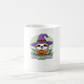 Creep It Slow - Niedliches Halloween Sloth Shirt m Kaffeetasse (Mittel)