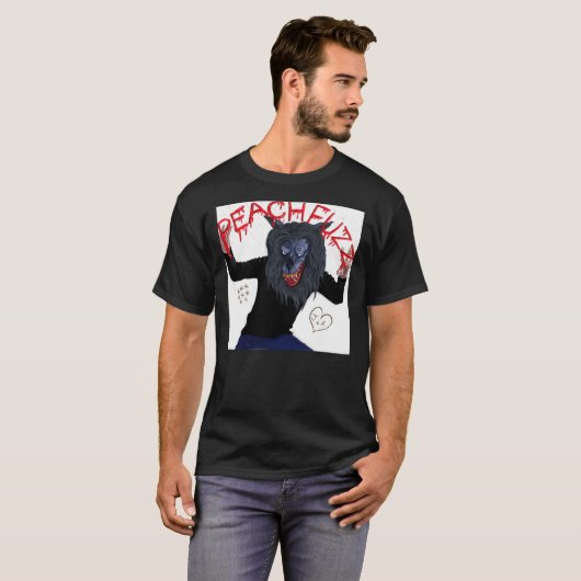 Creep - Peachfuzz Werewolf Maske Pose Classic T-Sh T-Shirt (Vorne ganz)