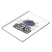 Creep Ruhe und tragen auf der sonnigen Spinnenpupp Notizblock (Linke Seite)