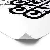 Creep Ruhe und tragen auf der sonnigen Spinnenpupp Poster (Ecke)