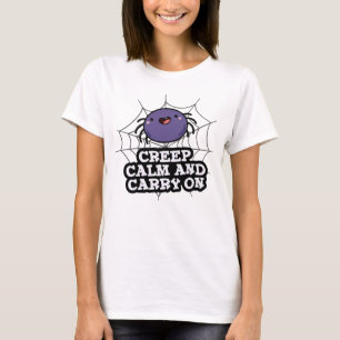 Creep Ruhe und tragen auf der sonnigen Spinnenpupp T-Shirt
