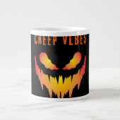 Creep Vibes Dark Energy _ Trendy Horror Streetwear Jumbo-Tasse (Vorderseite)