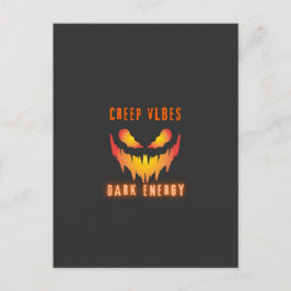 Creep Vibes Dark Energy _ Trendy Horror Streetwear Postkarte