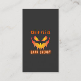 Creep Vibes Dark Energy _ Trendy Horror Streetwear Visitenkarte