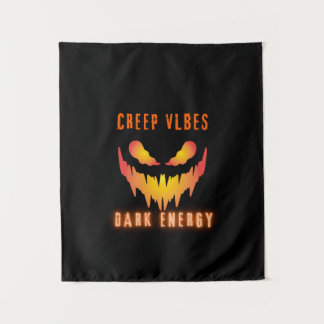Creep Vibes Dark Energy _ Trendy Horror Streetwear Wandteppich