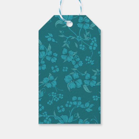 Creepe-Blume Muster 2 Geschenkanhänger (Vorderseite)