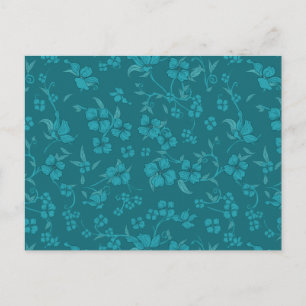 Creepe-Blume Muster 2 Postkarte