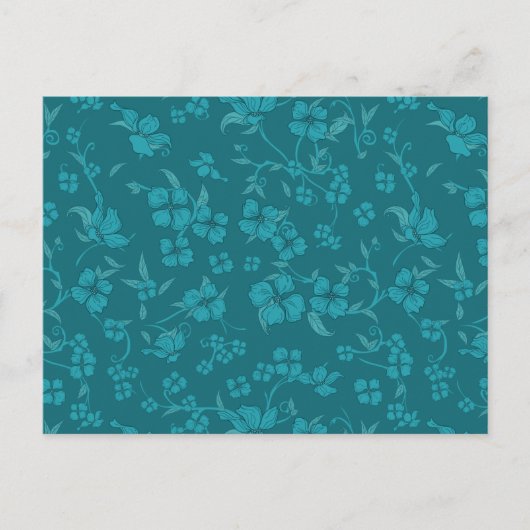 Creepe-Blume Muster 2 Postkarte (Vorderseite)