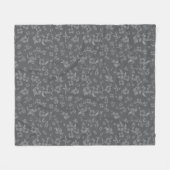 Creepe-Blume Muster 3 Fleecedecke (Vorderseite (Horizontal))