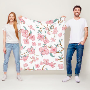 Creepe-Blume Muster 4 Fleecedecke