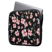 Creepe-Blume Muster 5 Laptopschutzhülle (Vorderseite Links)