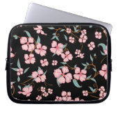 Creepe-Blume Muster 5 Laptopschutzhülle (Vorderseite)