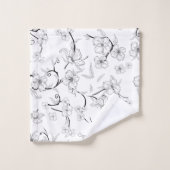 Creepe-Blume Muster 7 Badhandtuch Set (Waschlappen)