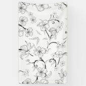 Creepe-Blume Muster 7 Banner (Vertikal)