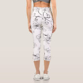 Creepe-Blume Muster 7 Capri Leggings (Rückseite)