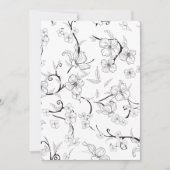 Creepe-Blume Muster 7 Dankeskarte (Vorderseite)