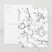 Creepe-Blume Muster 7 Feiertagspostkarte (Vorne/Hinten)
