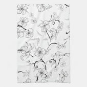 Creepe-Blume Muster 7 Geschirrtuch (Vertikal)