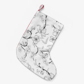 Creepe-Blume Muster 7 Kleiner Weihnachtsstrumpf (Vorderansicht (hängend))